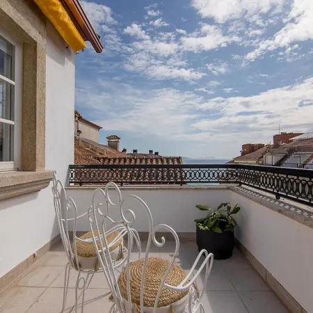 Desconectaengalicia Atico Vidal Rocha, Terraza Y Vistas Lägenhet